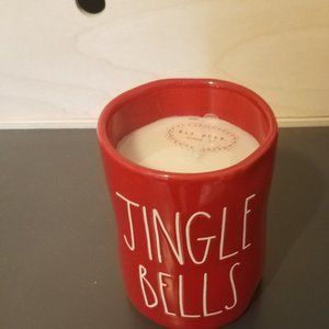Rae Dunn red Jingle Bells candle